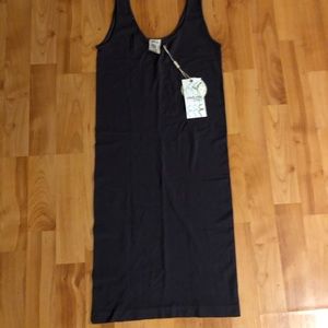 Bamboo cotton Dark grey Slip/ Basic dress